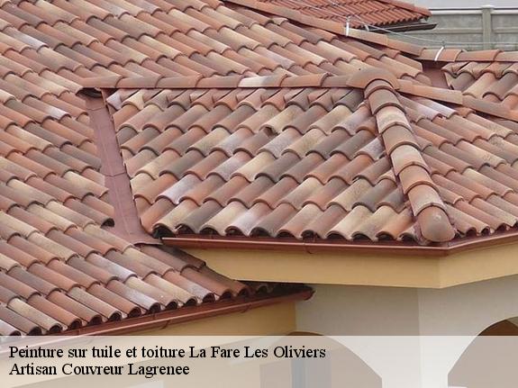 Peinture sur tuile et toiture  la-fare-les-oliviers-13580 Lagrenee Couvreture