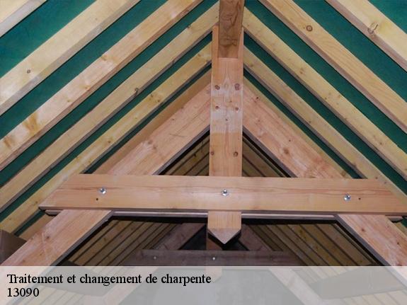 Traitement et changement de charpente  13090