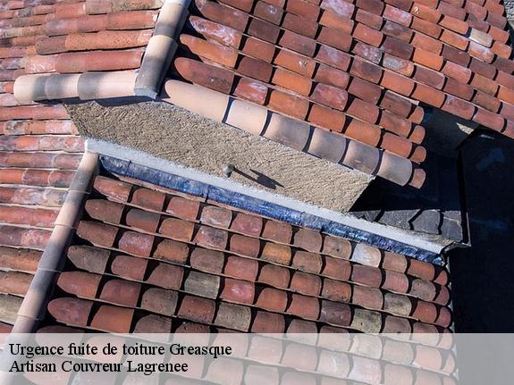 Urgence fuite de toiture  greasque-13850 Artisan Couvreur Lagrenee